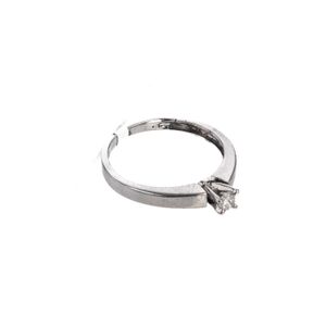 ANILLO 18K - O. BLANCO - 0,10 CT APROX