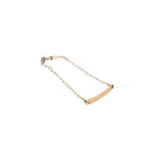 PULSERA BILBAO CON PLACA 18K