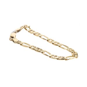 PULSERA ANCLA ALTERNADA 18K