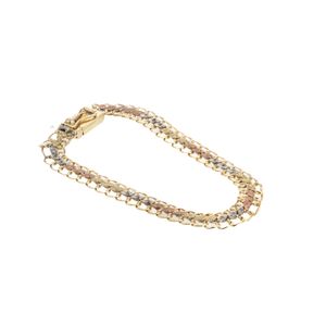 PULSERA BISMARK 3 TONOS 18K
