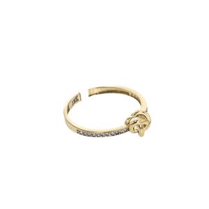 ANILLO CON ZIRCONES 18K