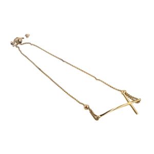 PULSERA CRUZ 18K