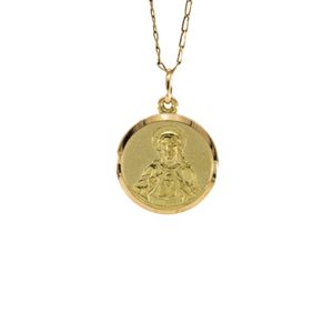 DIJE REDONDO CRISTO 18K