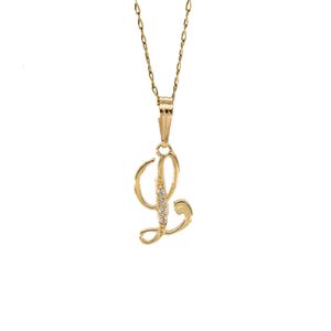 DIJE LETRA L CON ZIRCONES 18K