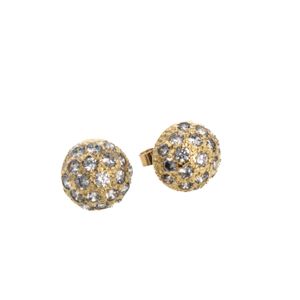 ARETES TOPOS CON ZIRCONES 18K