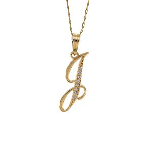 DIJE LETRA J CON ZIRCONES 18K