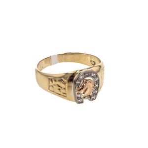 ANILLO HERRADURA 3 COLORES 18K