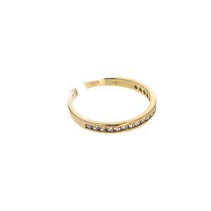 ANILLO CON ZIRCONES 18K