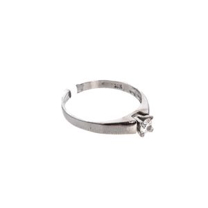 ANILLO 18K - P. FINA - O. BLANCO 0,20 CT APROX