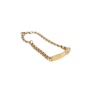PULSERA CHINO CON PLACA 18K