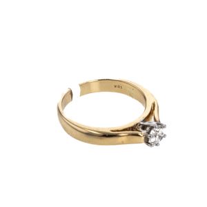 ANILLO 18K - P. FINA - 0,25 CT APROX