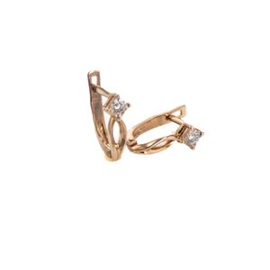 ARETES 14K - P. FINA -