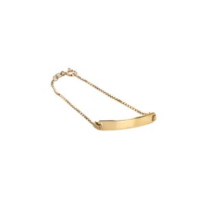 PULSERA CAJA CON PLACA 18K