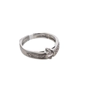 ANILLO 14K - O. BLANCO - P. FINA