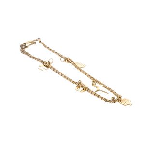 PULSERA TOBILLERA 18K