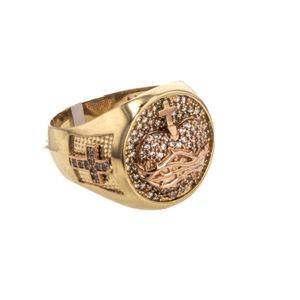 ANILLO CORAZON DE JESUS 18K
