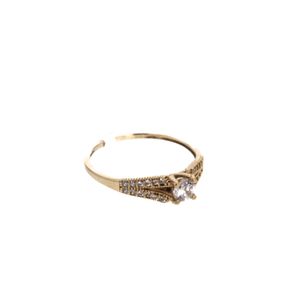 ANILLO DE COMPROMISO CON ZIRCONES 18K