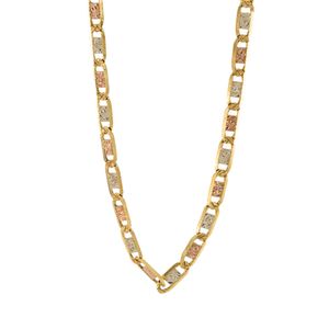 CADENA ANCLA 3 TONOS 18K