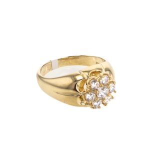ANILLO CON ZIRCONES 18K