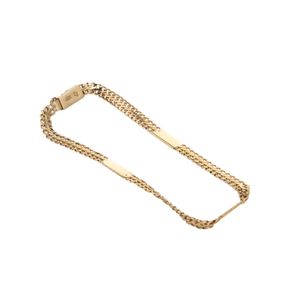 PULSERA BISMARK CON PLACA 18K