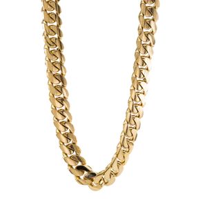 CADENA CUBANA CON ZIRCONES 18K