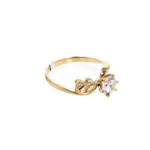 ANILLO DE COMPROMISO CON ZIRCONES 18K
