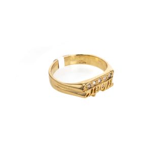 ANILLO MADRE CON ZIRCONES 18K