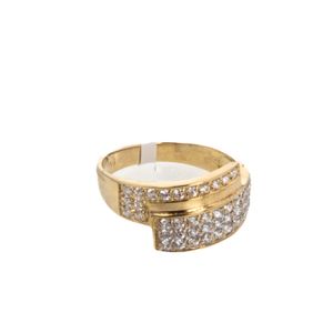ANILLO CON ZIRCONES 18K
