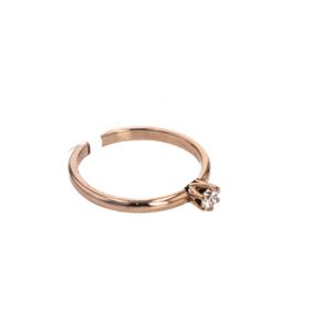 ANILLO PIEDRA FINA 18K