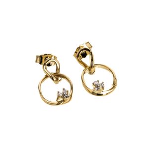 ARETES PIEDRAS FINAS 18K
