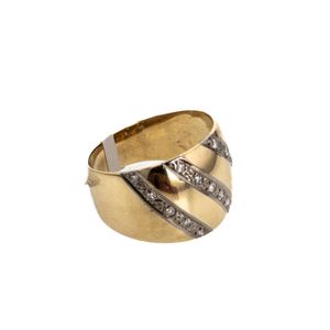 ANILLO CON ZIRCONES 18K