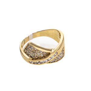 ANILLO CON ZIRCONES 18K