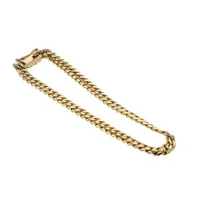 PULSERA CUBANA CON DIJES 18K