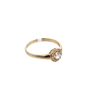 ANILLO DE COMPROMISO CON ZIRCONES 18K