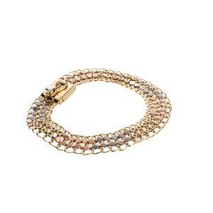 PULSERA BISMARK 3 TONOS 18K