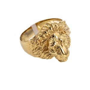 ANILLO LEON 18K
