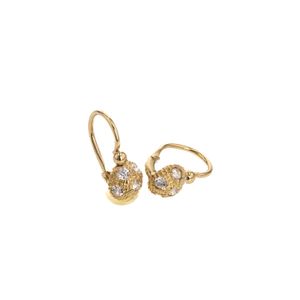 ARETES ZARCILLOS CON ZIRCONES 18K