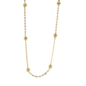 CADENA DE ESFERAS 18K