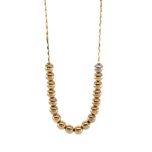 CADENA BOLITAS 18K