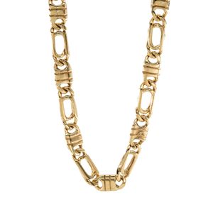 CADENA OJO DE PAJARO ALTERNADA 18K