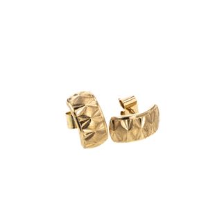 ARETES TOPOS DIAMANTADA 18K