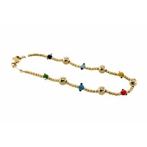 PULSERA BOLITAS 18K