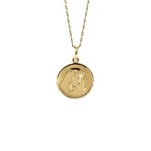 DIJE REDONDO VIRGEN 18K