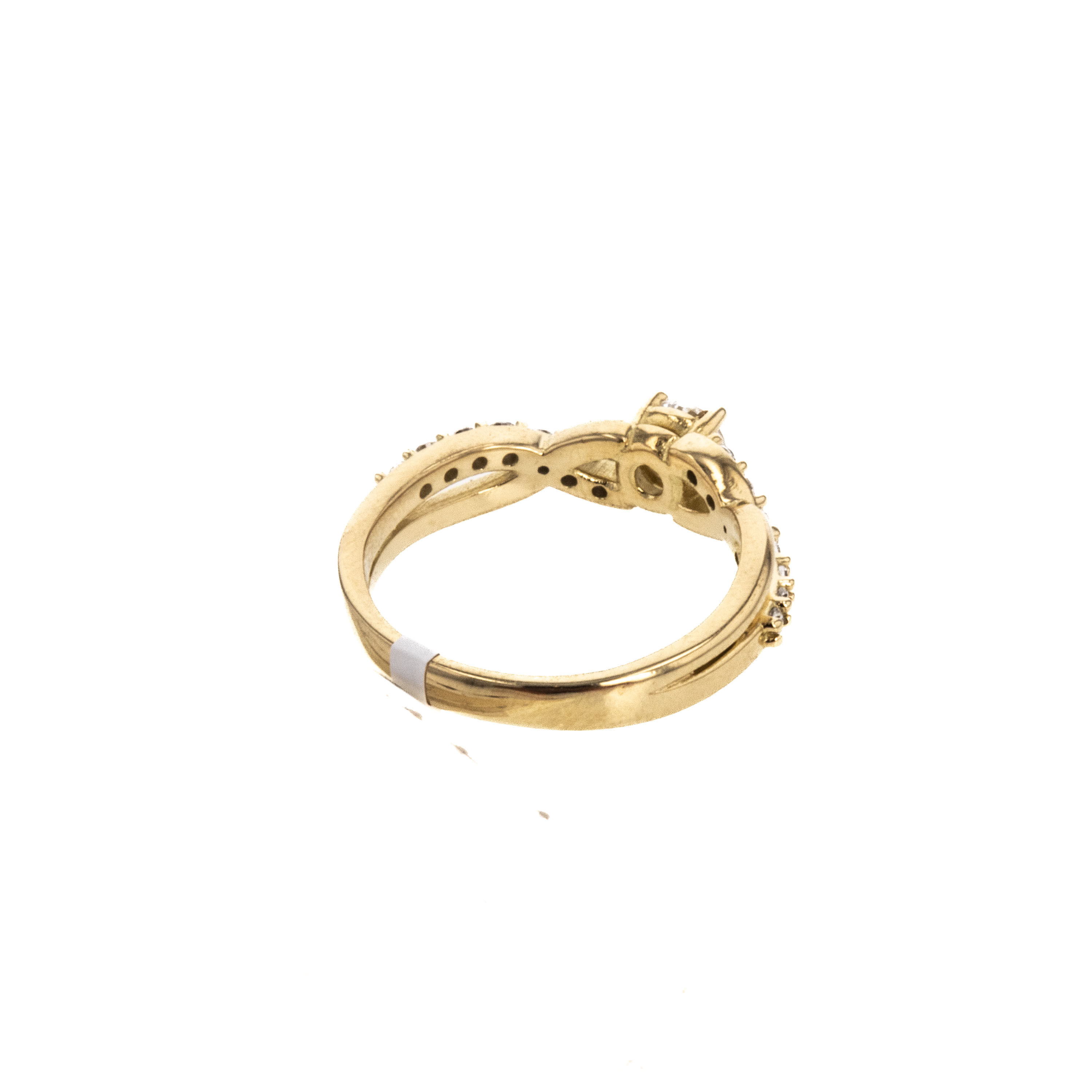 ANILLO COMPROMISO CON ZIRCONES 18K