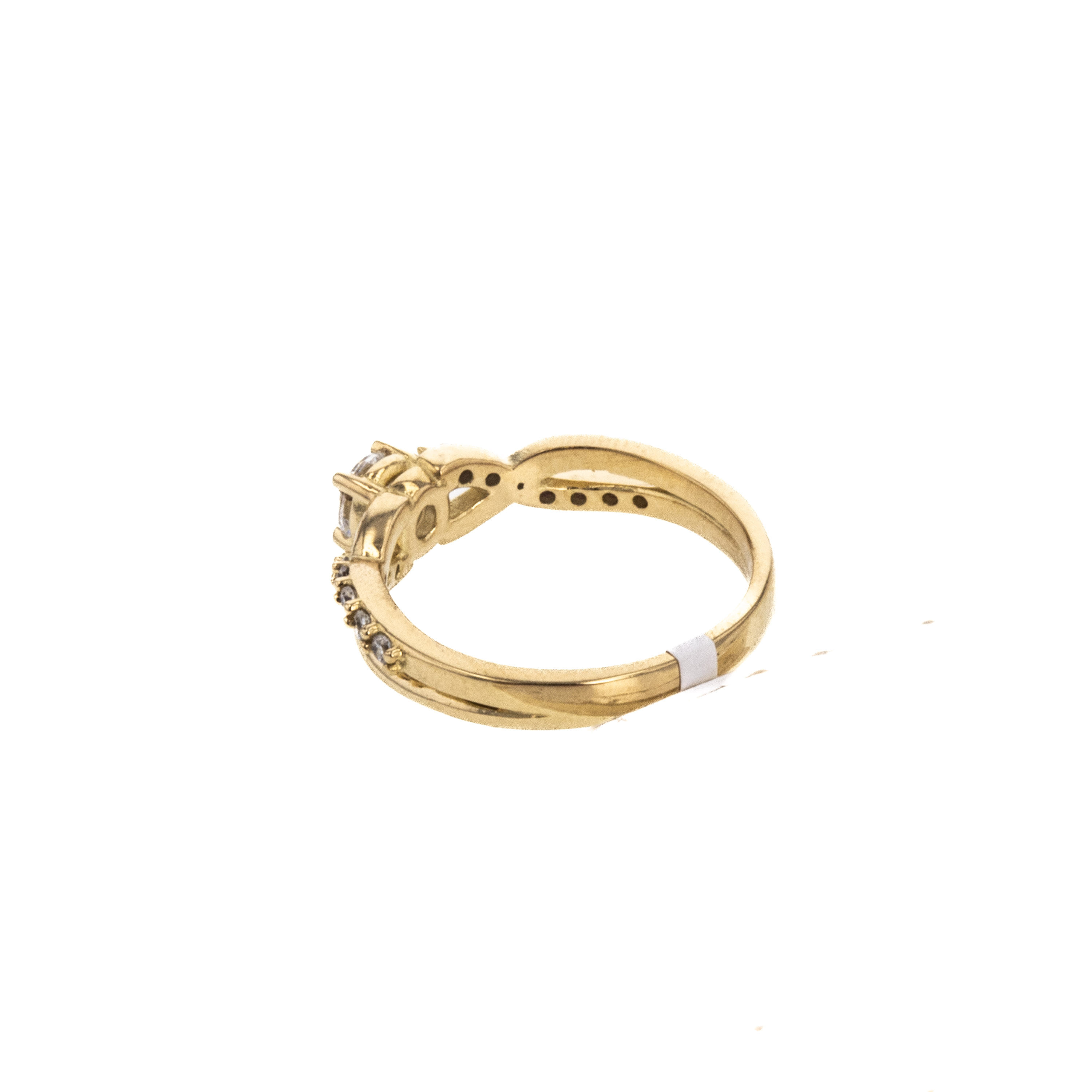 ANILLO COMPROMISO CON ZIRCONES 18K