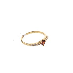 ANILLO CORAZON CON ZIRCONES 18K