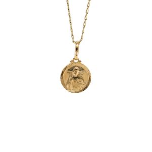 DIJE REDONDO VIRGEN 18K