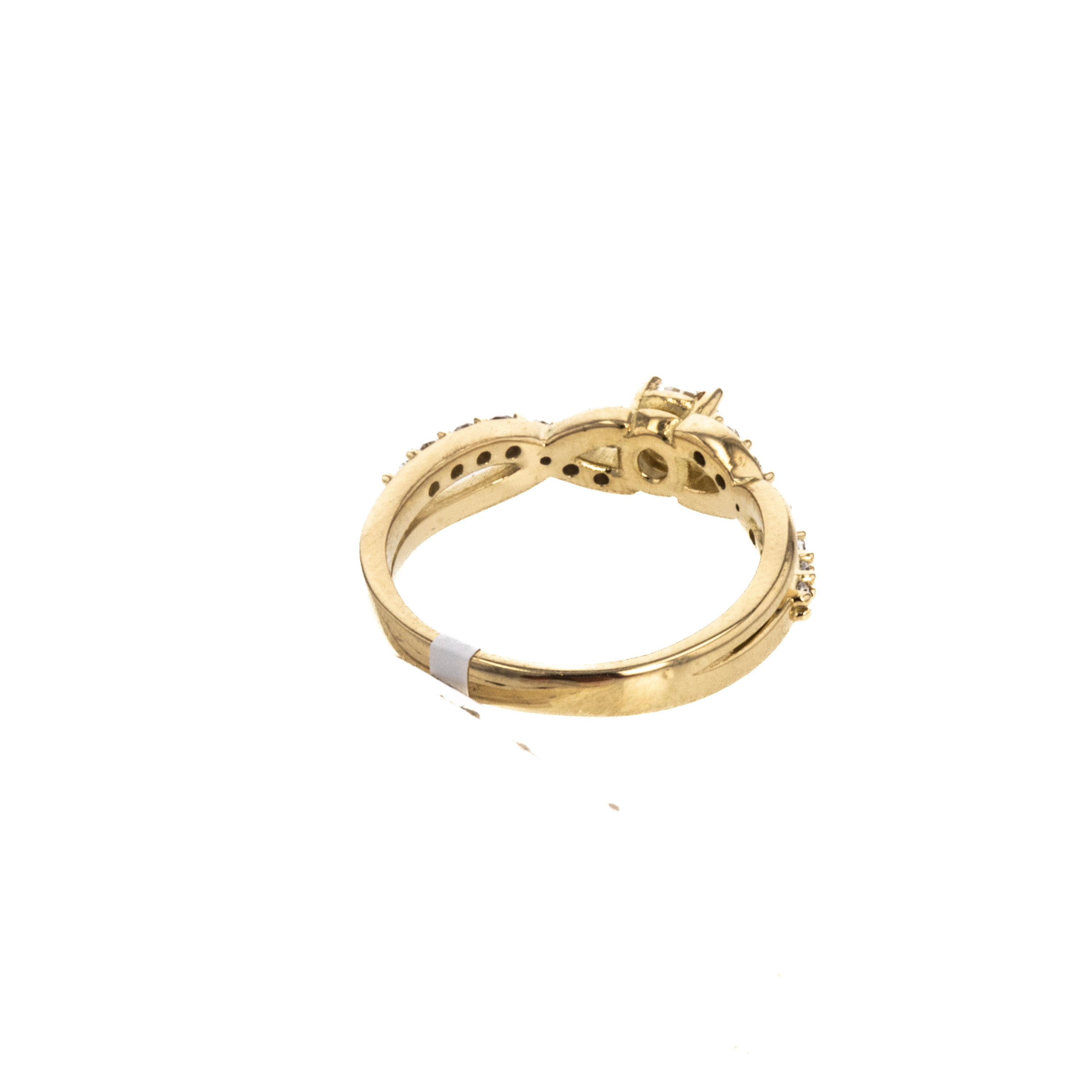 ANILLO COMPROMISO CON ZIRCONES 18K