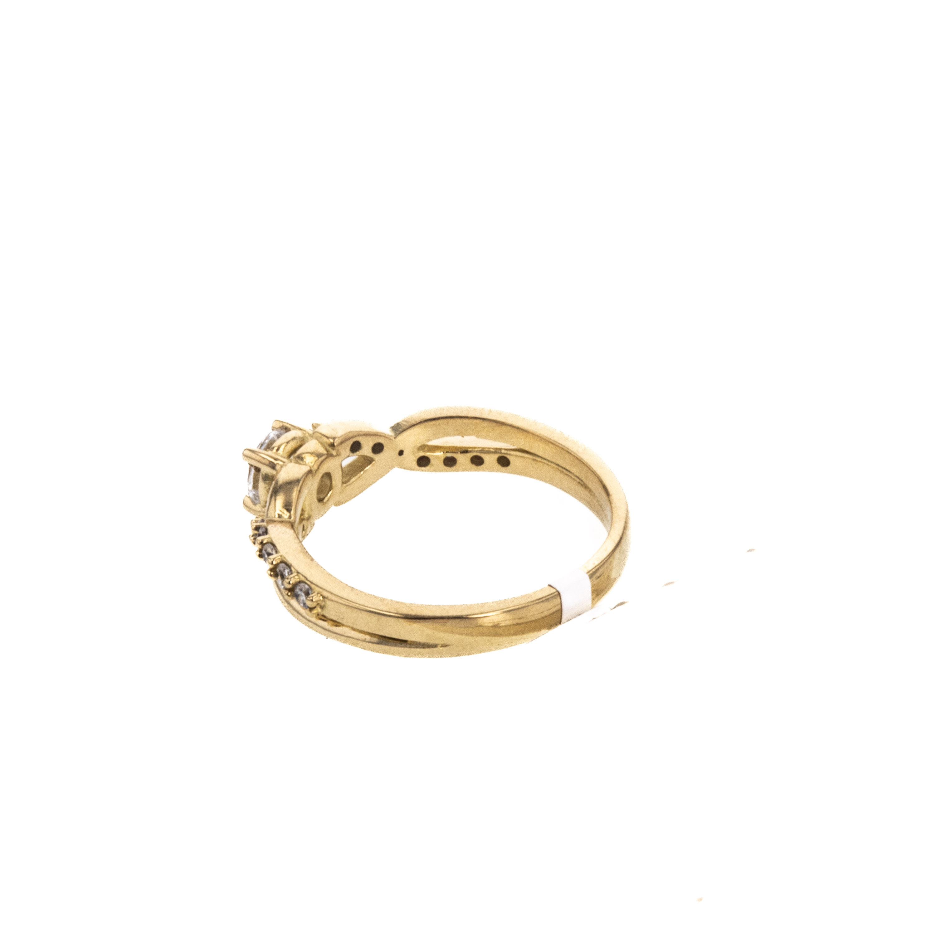 ANILLO COMPROMISO CON ZIRCONES 18K
