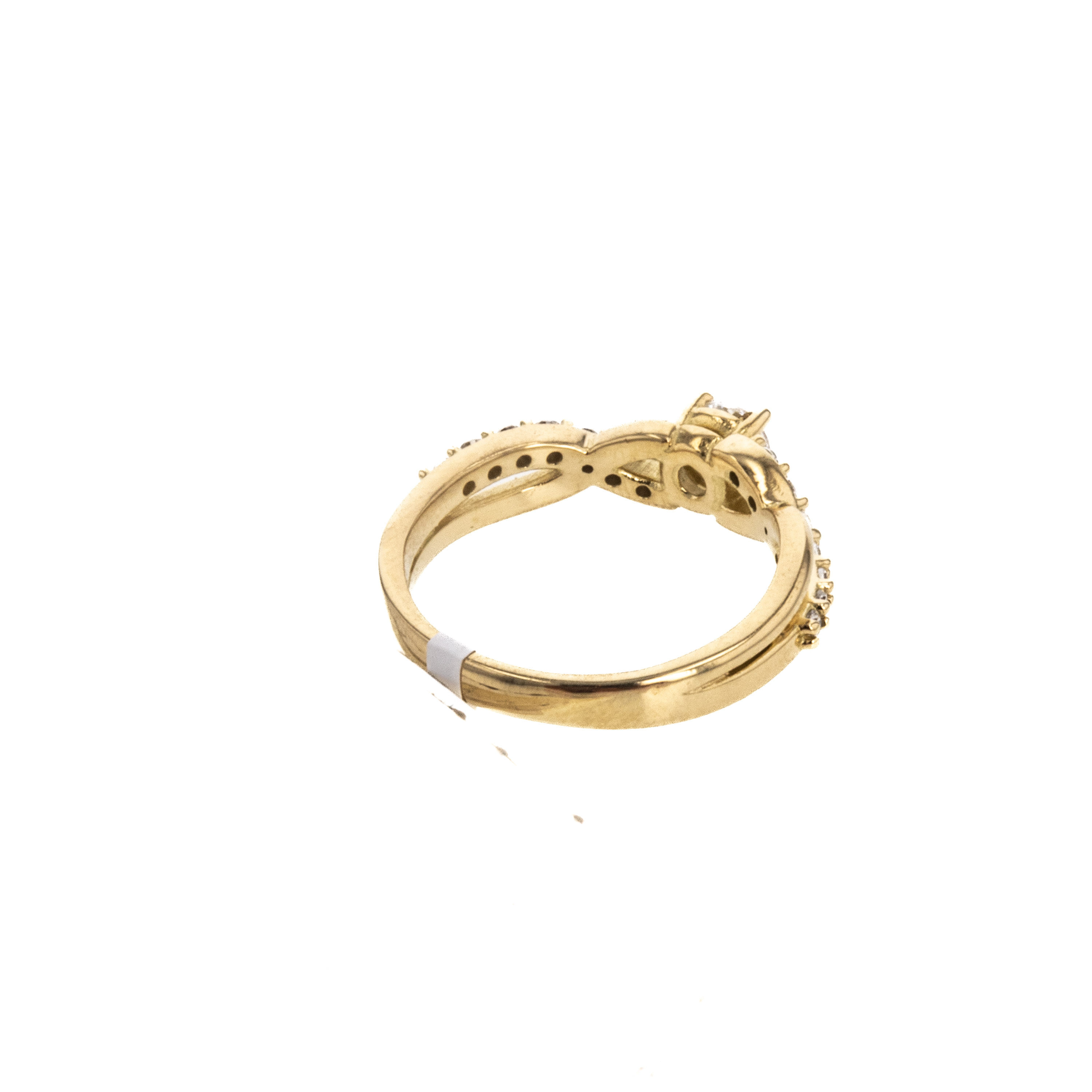 ANILLO COMPROMISO CON ZIRCONES 18K